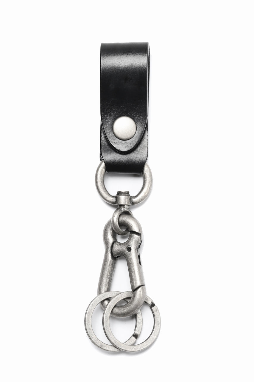 Load image into Gallery viewer, ISAMU KATAYAMA BACKLASH KEY HOLDER / BRIDLE LEATHER (BLACK)