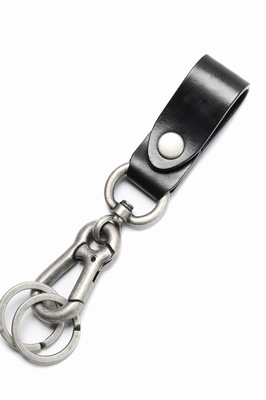Load image into Gallery viewer, ISAMU KATAYAMA BACKLASH KEY HOLDER / BRIDLE LEATHER (BLACK)