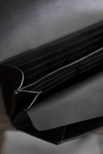 Load image into Gallery viewer, ISAMU KATAYAMA BACKLASH LONG FOLD WALLET / GUIDI OILED-CALF (BLACK)