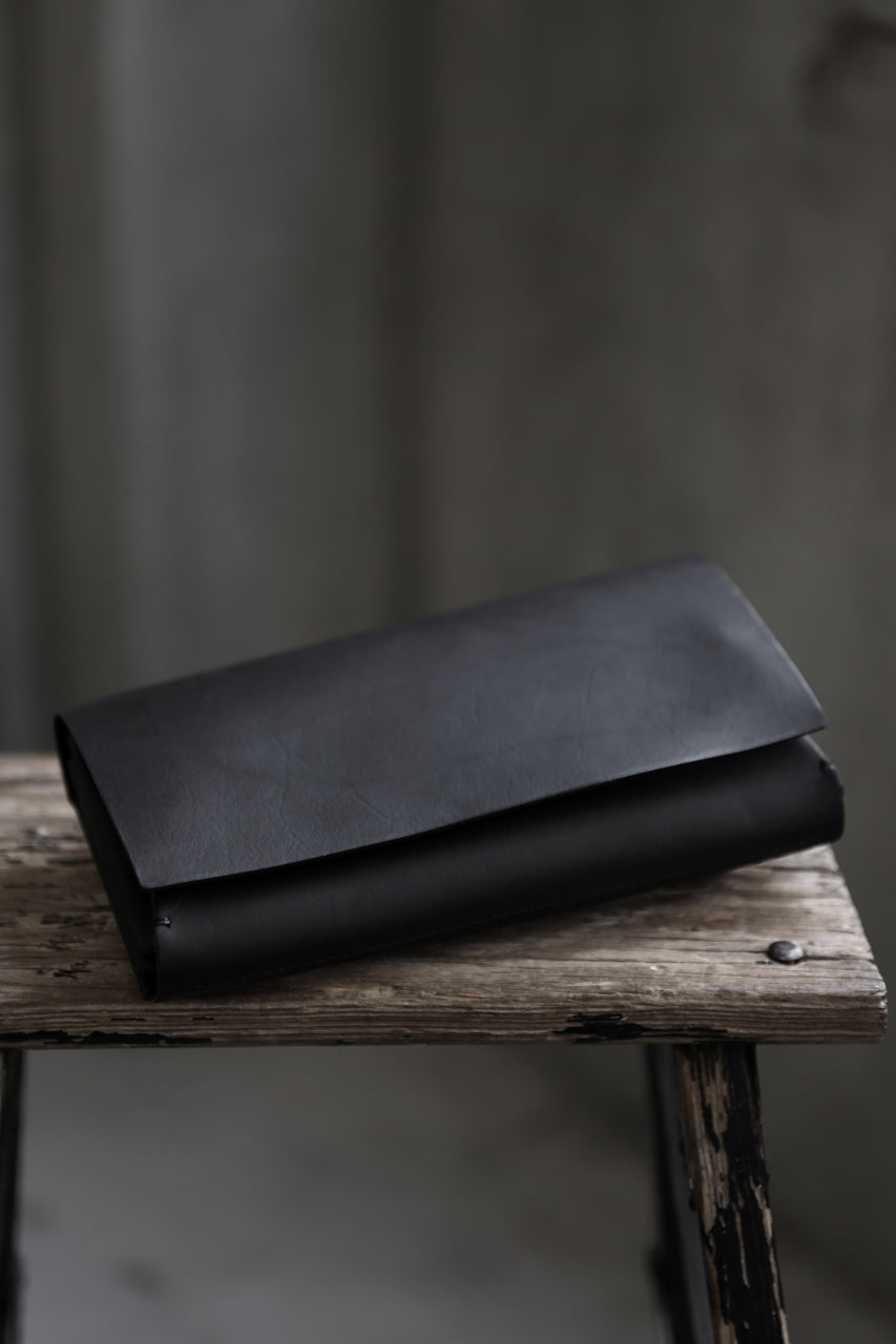 Load image into Gallery viewer, ISAMU KATAYAMA BACKLASH LONG FOLD WALLET / GUIDI OILED-CALF (BLACK)