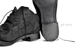 画像をギャラリービューアに読み込む, prtl x 4R4s exclusive Derby Shoes / CordovanSplit "No3-1M" (BLACK)