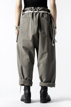 画像をギャラリービューアに読み込む, ISAMU KATAYAMA BACKLASH WIDE TAPERED PANTS / SALT SHRINKAGE TYPEWRITER CLOTH
