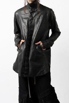 Load image into Gallery viewer, ISAMU KATAYAMA BACKLASH RELAXY LEATHER SHIRT-JACKET / ITALY SHOULDER 0.6mm