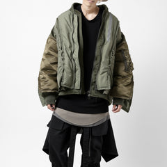 画像をギャラリービューアに読み込む, FACETASM DOCKING/LAYER FLIGHT JACKET (KHAKI)