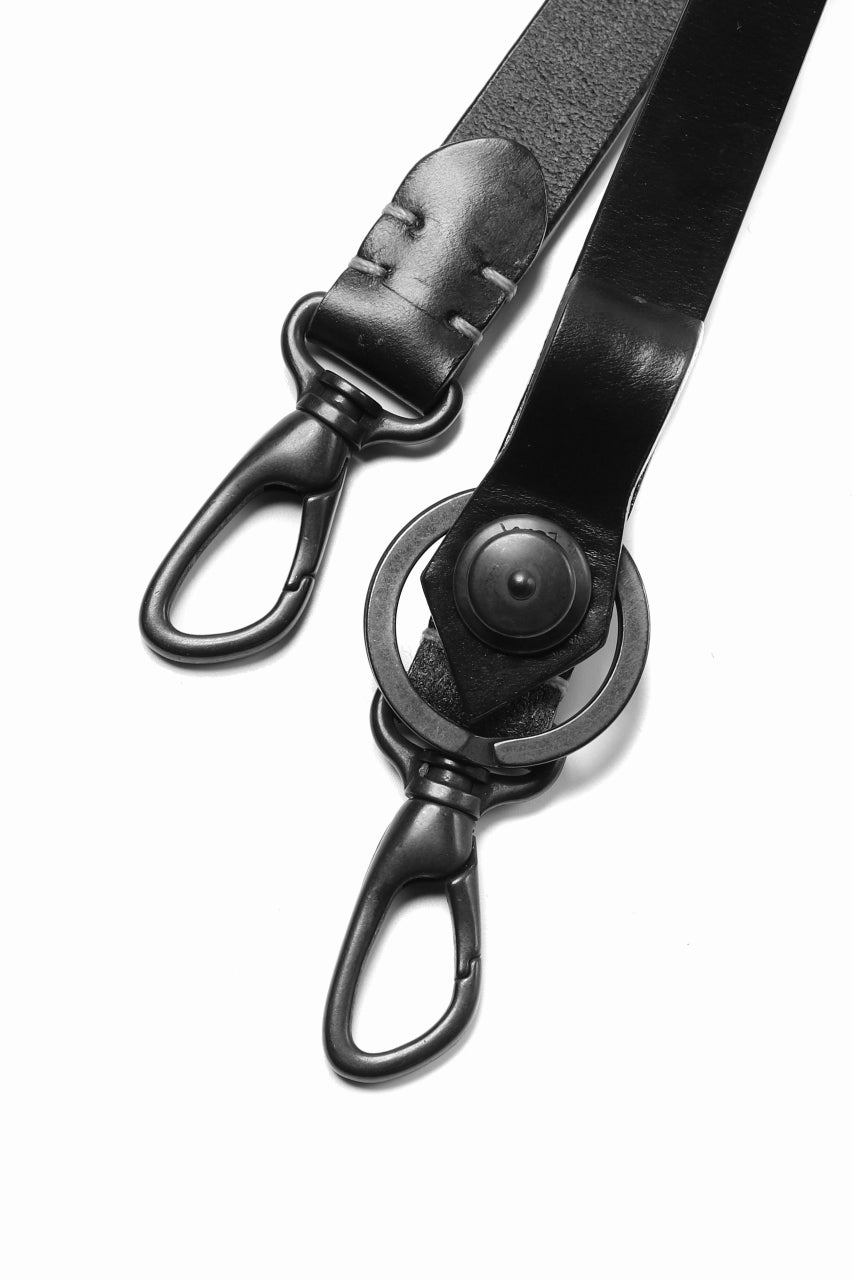 Load image into Gallery viewer, ISAMU KATAYAMA BACKLASH ATTACHMENT CORD / BRIDLE LEATHER (BLACK)