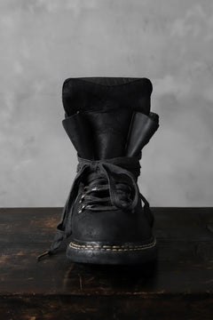 画像をギャラリービューアに読み込む, A DICIANNOVEVENTITRE A1923 Norwegian Laced Boots SH2 / Cavallo Oilo (NERO)