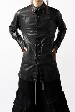 Load image into Gallery viewer, ISAMU KATAYAMA BACKLASH RELAXY LEATHER SHIRT-JACKET / ITALY SHOULDER 0.6mm