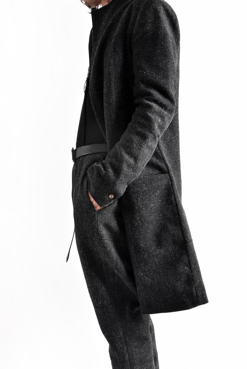 Load image into Gallery viewer, blackcrow standcollar tailorcoat (wool dark check)