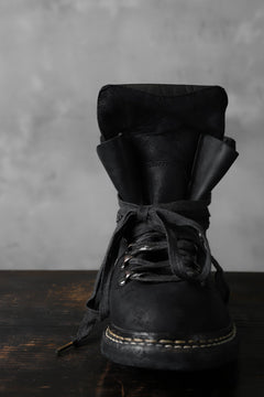 画像をギャラリービューアに読み込む, A DICIANNOVEVENTITRE A1923 Norwegian Laced Boots SH2 / Cavallo Oilo (NERO)