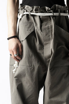 画像をギャラリービューアに読み込む, ISAMU KATAYAMA BACKLASH WIDE TAPERED PANTS / SALT SHRINKAGE TYPEWRITER CLOTH