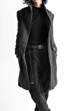 Load image into Gallery viewer, blackcrow standcollar tailorcoat (wool dark check)