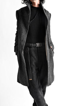 Load image into Gallery viewer, blackcrow standcollar tailorcoat (wool dark check)