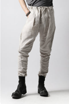 画像をギャラリービューアに読み込む, masnada PANTA BAGGY VAN 6POCKETS / CRUMPLED LINEN COTTON (CHALK)