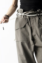 画像をギャラリービューアに読み込む, ISAMU KATAYAMA BACKLASH WIDE TAPERED PANTS / SALT SHRINKAGE TYPEWRITER CLOTH