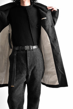 Load image into Gallery viewer, blackcrow standcollar tailorcoat (wool dark check)