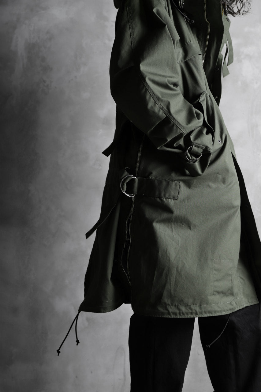Load image into Gallery viewer, KLASICA WATER FALL MODS COAT / Ventile® UK L24 (OLIVE)