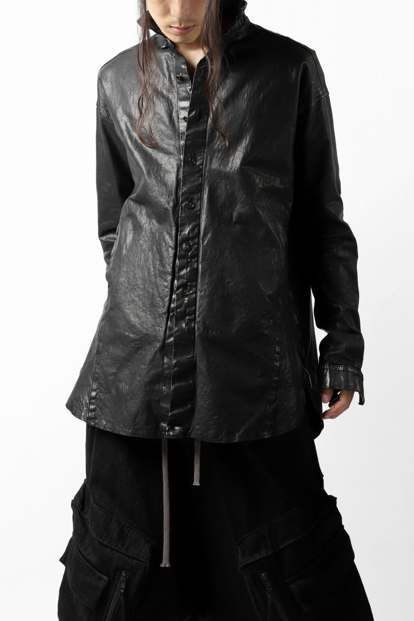 Load image into Gallery viewer, ISAMU KATAYAMA BACKLASH RELAXY LEATHER SHIRT-JACKET / ITALY SHOULDER 0.6mm