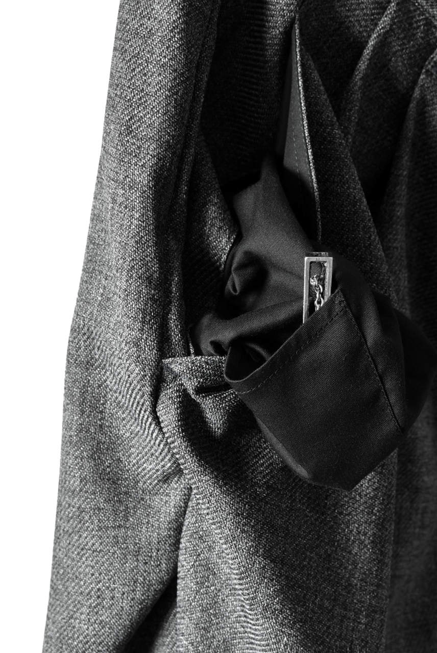 画像をギャラリービューアに読み込む, N/07 "MAUSK Detail" Three Dimensional Wide Tuck / Dart Cropped Pants #2 (GREY)