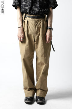 Load image into Gallery viewer, sus-sous gurkha trousers yarn dyed OX (BEIGE)