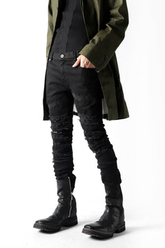 Load image into Gallery viewer, ISAMU KATAYAMA BACKLASH HIGH POWER STRETCH SKINNY PANTS (REPAIRED DEERSKIN)