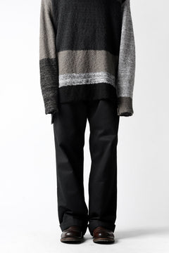 画像をギャラリービューアに読み込む, KLASICA GRIOTTE 2 TUCKED WIDE TROUSERS / CHINO CLOTH (BLACK)