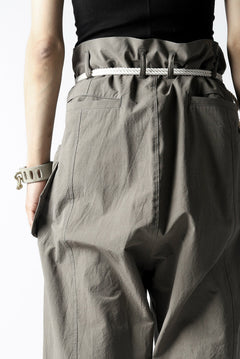 画像をギャラリービューアに読み込む, ISAMU KATAYAMA BACKLASH WIDE TAPERED PANTS / SALT SHRINKAGE TYPEWRITER CLOTH