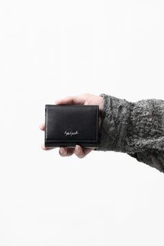 画像をギャラリービューアに読み込む, discord Yohji Yamamoto Tri Folded Compact Wallet / Smooth Cow Skin Leather (BLACK)