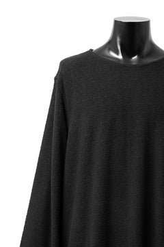 Load image into Gallery viewer, ISAMU KATAYAMA BACKLASH LONG SLEEVE CUT & SEWN / RANDOM PILE FABRIC (BLACK)