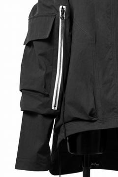 画像をギャラリービューアに読み込む, A.F ARTEFACT exclusive BIG POCKET HOODIE ZIP BLOUSON (BLACK x WHITE)