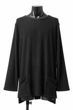 Load image into Gallery viewer, ISAMU KATAYAMA BACKLASH LONG SLEEVE CUT & SEWN / RANDOM PILE FABRIC (BLACK)