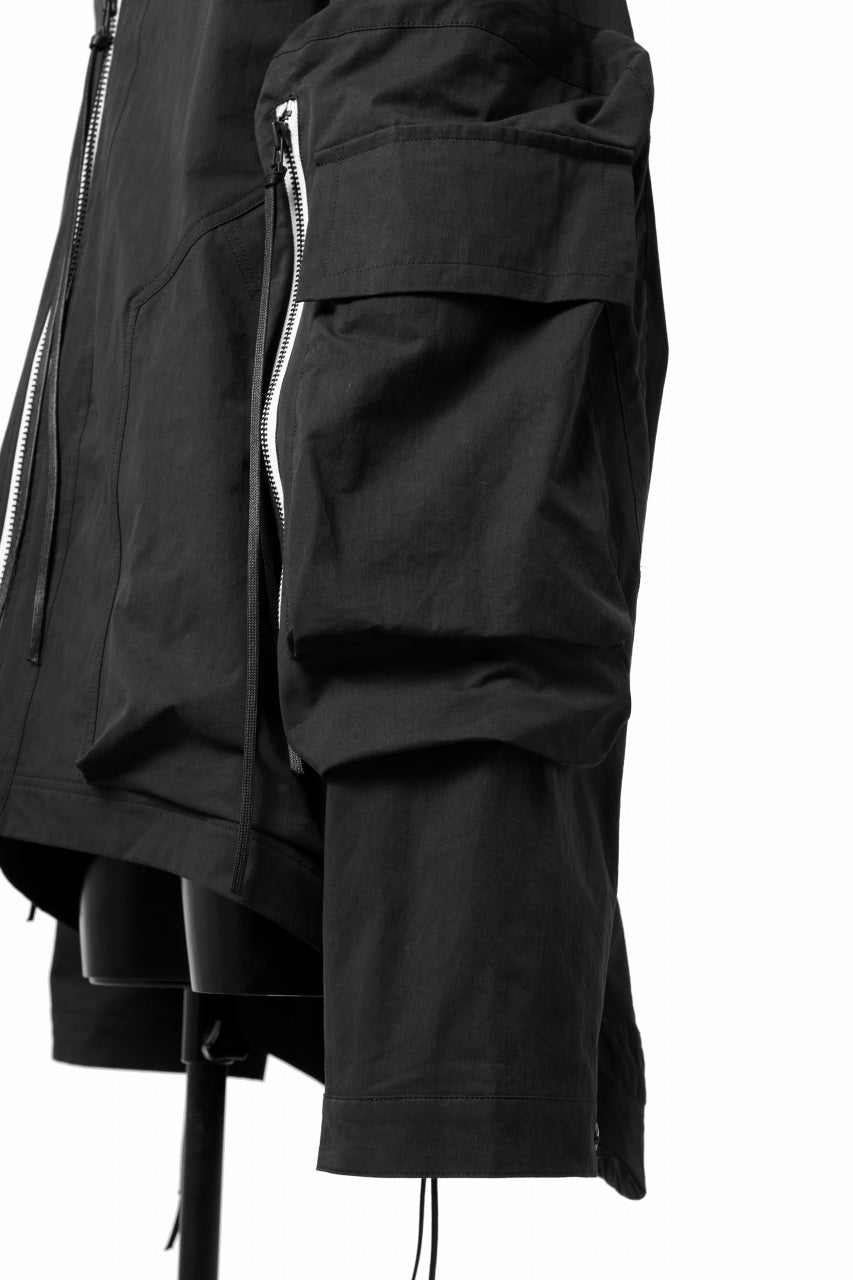 画像をギャラリービューアに読み込む, A.F ARTEFACT exclusive BIG POCKET HOODIE ZIP BLOUSON (BLACK x WHITE)