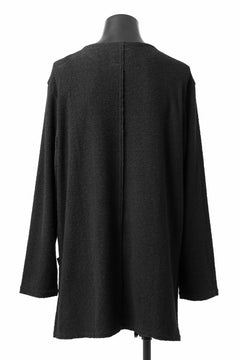 Load image into Gallery viewer, ISAMU KATAYAMA BACKLASH LONG SLEEVE CUT & SEWN / RANDOM PILE FABRIC (BLACK)