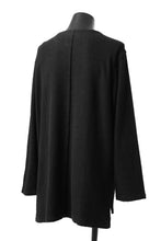 Load image into Gallery viewer, ISAMU KATAYAMA BACKLASH LONG SLEEVE CUT & SEWN / RANDOM PILE FABRIC (BLACK)