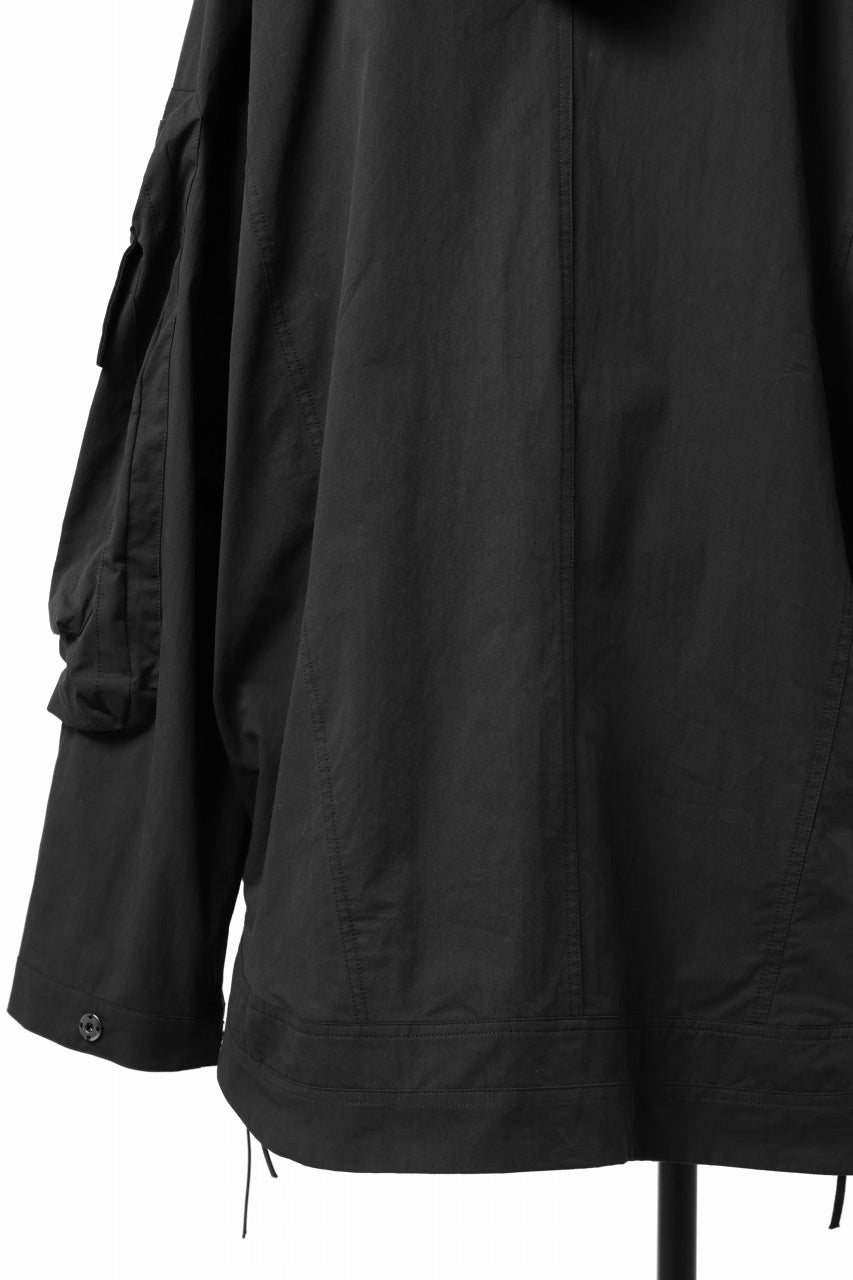 画像をギャラリービューアに読み込む, A.F ARTEFACT exclusive BIG POCKET HOODIE ZIP BLOUSON (BLACK x WHITE)