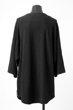 Load image into Gallery viewer, ISAMU KATAYAMA BACKLASH OVER FITTED CUT & SEWN / RANDOM PILE FABRIC (BLACK)