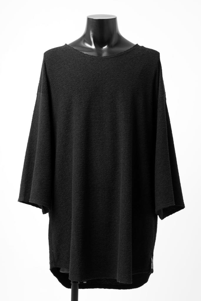 Load image into Gallery viewer, ISAMU KATAYAMA BACKLASH OVER FITTED CUT & SEWN / RANDOM PILE FABRIC (BLACK)