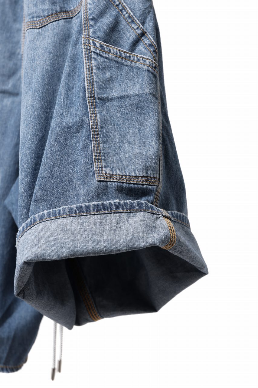 Load image into Gallery viewer, mastermind JAPAN WIDE TAPERED PANTS / 2WAY STRETCH DENIM (INDIGO)