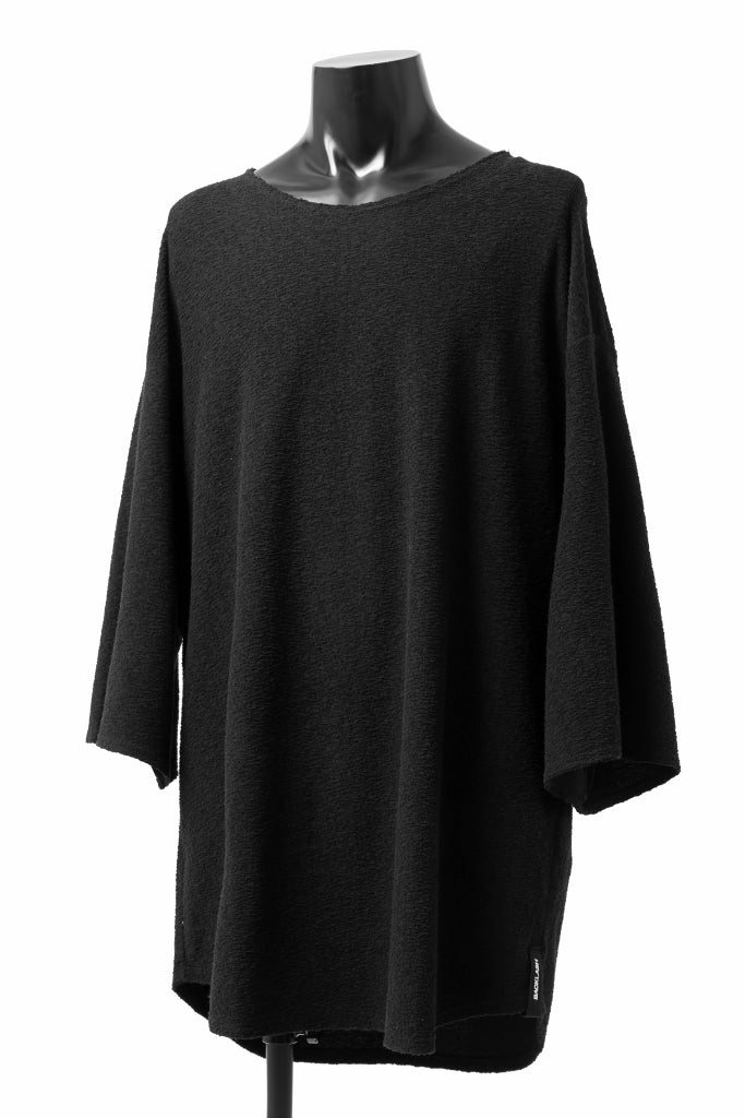 Load image into Gallery viewer, ISAMU KATAYAMA BACKLASH OVER FITTED CUT & SEWN / RANDOM PILE FABRIC (BLACK)