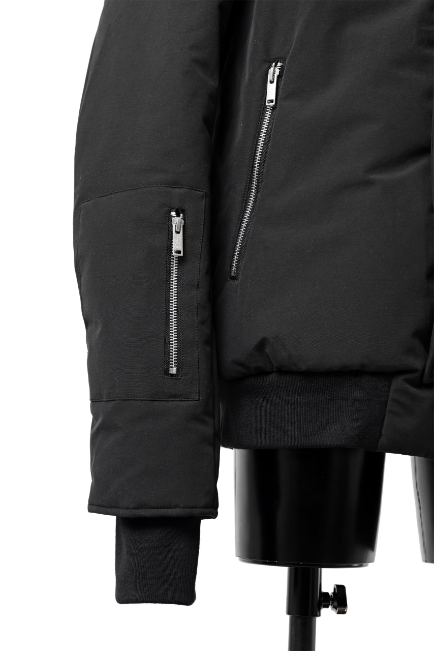 画像をギャラリービューアに読み込む, thomkrom HOODIE ZIP JACKET / WARM PADDED (BLACK)