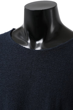 Load image into Gallery viewer, ISAMU KATAYAMA BACKLASH LONG SLEEVE CUT & SEWN / RANDOM PILE FABRIC (NAVY)