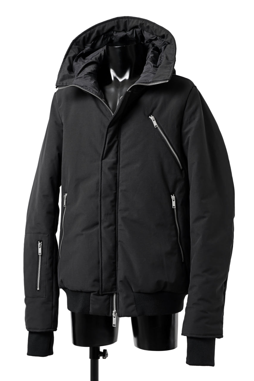 画像をギャラリービューアに読み込む, thomkrom HOODIE ZIP JACKET / WARM PADDED (BLACK)