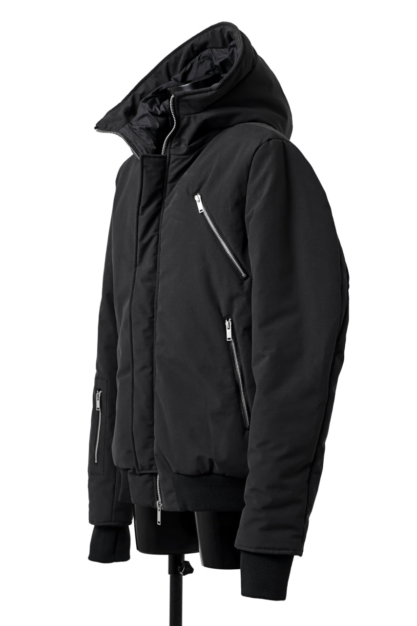 画像をギャラリービューアに読み込む, thomkrom HOODIE ZIP JACKET / WARM PADDED (BLACK)