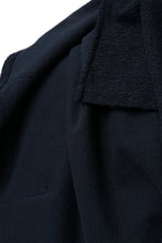 Load image into Gallery viewer, ISAMU KATAYAMA BACKLASH LONG SLEEVE CUT & SEWN / RANDOM PILE FABRIC (NAVY)