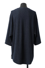 Load image into Gallery viewer, ISAMU KATAYAMA BACKLASH OVER FITTED CUT & SEWN / RANDOM PILE FABRIC (NAVY)