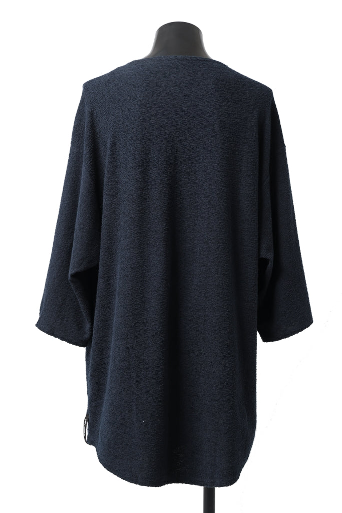Load image into Gallery viewer, ISAMU KATAYAMA BACKLASH OVER FITTED CUT & SEWN / RANDOM PILE FABRIC (NAVY)