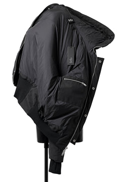 画像をギャラリービューアに読み込む, thomkrom HOODIE ZIP JACKET / WARM PADDED (BLACK)
