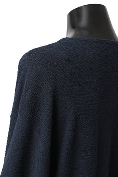 Load image into Gallery viewer, ISAMU KATAYAMA BACKLASH OVER FITTED CUT & SEWN / RANDOM PILE FABRIC (NAVY)