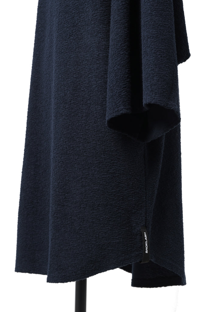 Load image into Gallery viewer, ISAMU KATAYAMA BACKLASH OVER FITTED CUT & SEWN / RANDOM PILE FABRIC (NAVY)