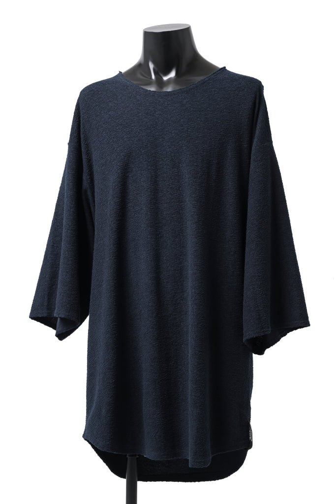 Load image into Gallery viewer, ISAMU KATAYAMA BACKLASH OVER FITTED CUT & SEWN / RANDOM PILE FABRIC (NAVY)