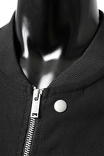 Load image into Gallery viewer, thomkrom MA-1 JACKET / ELASTIC VISCOSE-NYLON (BLACK)